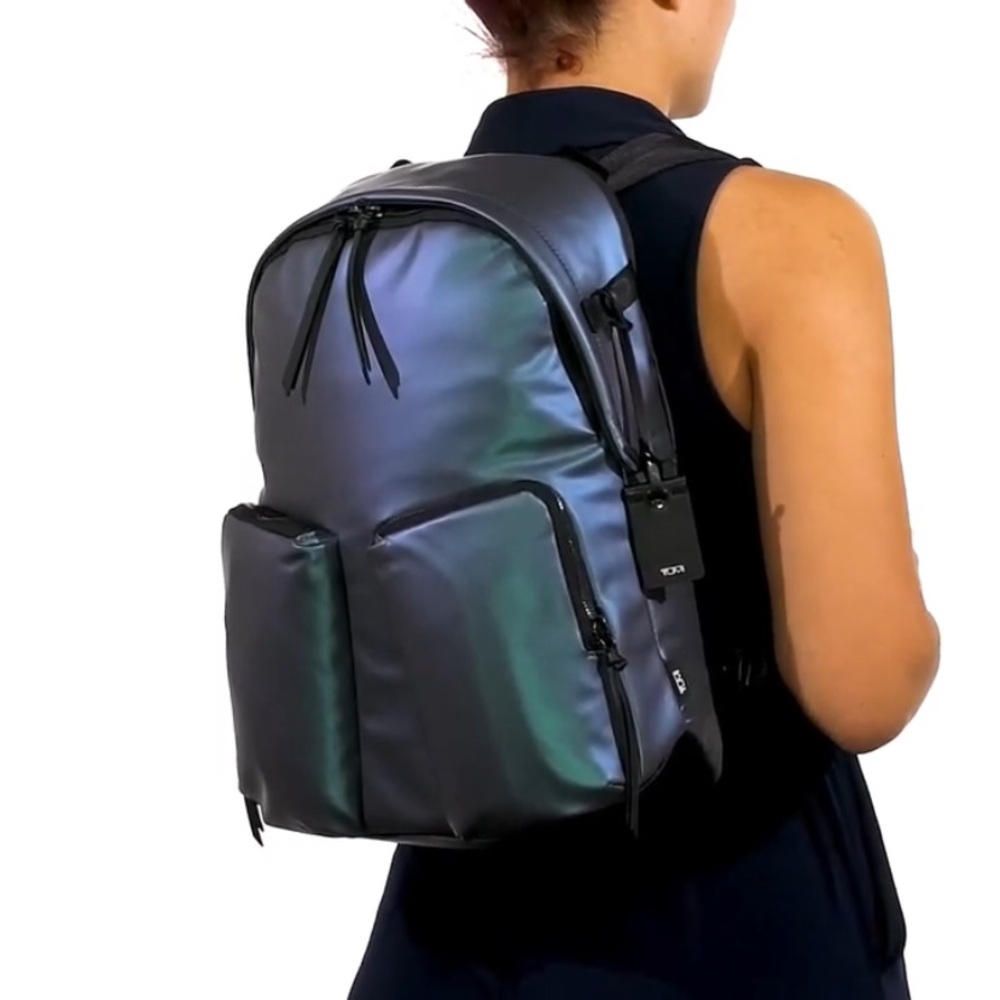 Tumi Devoe Meadow Backpack Iridescent Blue New